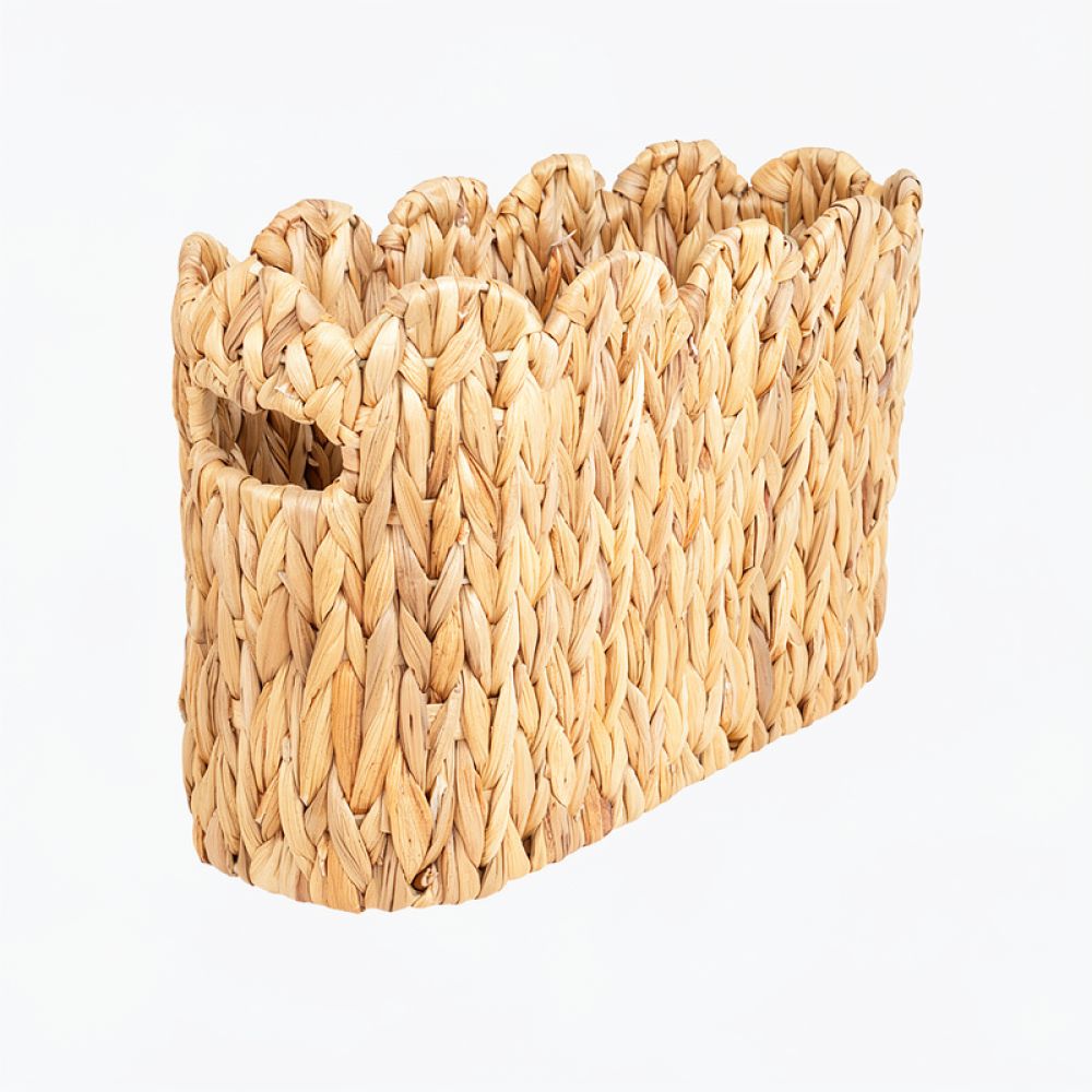 Home Decor Magazine - Scallop Shape Seagrass Storage Basket Woven