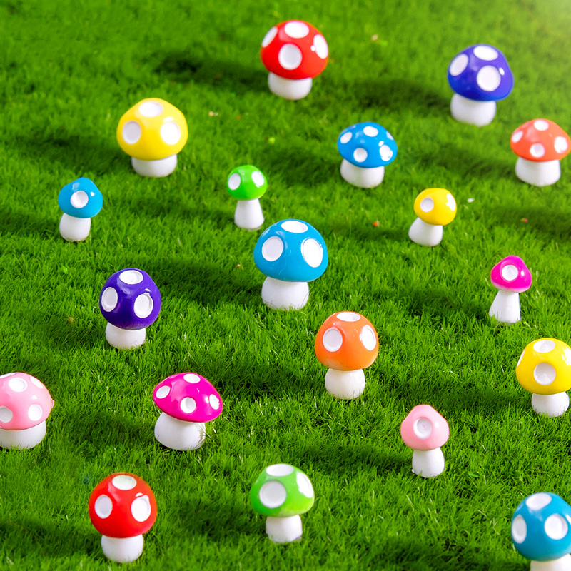 20pcs Mini Mushroom Resin Figu - огляд і ціна Home Decor Za